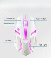 Combo clavier et souris filaires rétroéclairés RGB, USB Plug and Play pour les joueurs et les utilisateurs de bureau, avec design ergonomique, Chasing Leopard LED