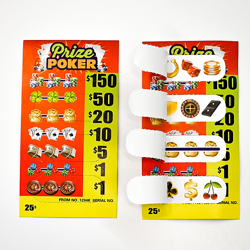 Профессиональный производитель четырехоконных лотерейных таблеток для игр, лотерейных билетов, печать настраиваемых лотерейных таблеток и открытых лотерейных билетов