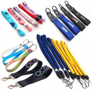 맞춤형 실리콘 나일론 짠 승화 팔찌 손 손목 열쇠 고리 짧은 끈 열쇠 고리 - Product Image 1