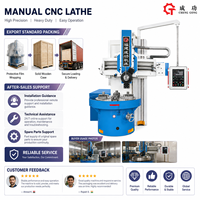 Foratrice Verticale a Colonna Singola con Mandrino a Quattro Griffe, Volantino Manuale e Controllo a Pendolo, Tornio CNC Manuale