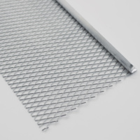 Grille de protection de gouttière en métal expansé d'aluminium souple préfabriquée, filtre anti-feuilles, maille de protection en fil d'acier inoxydable noir pour gouttière