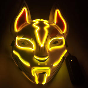 Hot Sale Halloween Maske LED Leuchten Maske <span class=keywords><strong>Fox</strong></span> Maske für Cosplay Halloween Kostüm Maskerade Partys Karneval - Product Image 5