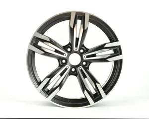 893 Five Spoke 17 Inch Popular Design 5 Spoke Classic Black Alloy Wheel Car Rims