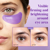 Patchs pour les yeux à micro-aiguilles au Bakuchiol et à l'acide hyaluronique, marque privée, anti-rides, raffermissants, masque contour des yeux anti-âge