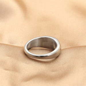 European Style <b>Titanium</b> Steel <b>Ring</b> Star Shape Red Gemstone Inlay Unisex Fashion Jewelry 280630 - Product Image 2