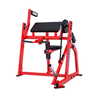 Biceps assis Curl Machine Plaque chargée Biceps Machine Équipement de gymnastique robuste pour la force et la croissance des bras