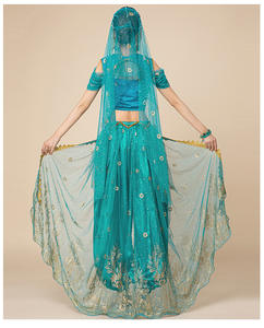 <span class=keywords><strong>Disfraz</strong></span> de princesa jazmín para adulto, <span class=keywords><strong>disfraz</strong></span> de práctica de danza del vientre, <span class=keywords><strong>disfraz</strong></span> árabe con lentejuelas, traje de actuación para mujer, Aladdín - Product Image 6