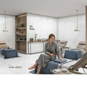 Azulejos de porcelana fina Sicily Gray de 800x1600 mm con aspecto de piedra rústica para diseño de pisos y paredes - Product Image 4