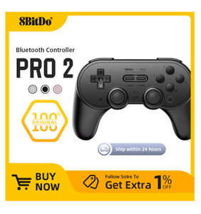 8bitdo ใหม่ Pro 2 BT Gamepad พร้อมเอฟเฟกต์ฮอลล์จอยสติ๊กสำหรับ nintend Switch, PC, <span class=keywords><strong>MacOS</strong></span>, Android, Steam Deck Raspberry Pi - Product Image 4