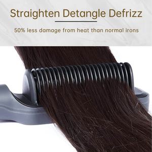 Plancha de Pelo Portátil 2 en 1 para Mujer, Plancha de Pelo Infrarroja Desmontable y Rizador de Pelo - Product Image 4