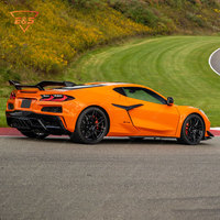 Kit complet de carrosserie style Z06 pour Chevrolet Corvette C8 Mise à niveau de la calandre de pare-chocs avant et arrière Jupes latérales Splitter Spoiler CarKit