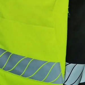 कस्टम पुरुषों की सुरक्षा उच्च दृश्यता सुरक्षा कपड़े प्रतिबिंबित पुरुषों शीतकालीन पैडिंग जैकेट - Product Image 5