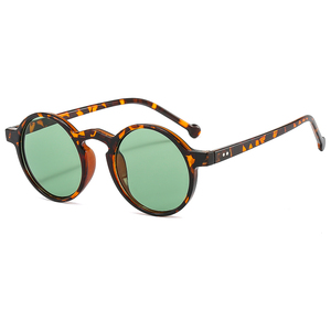 Gafas de Sol Unisex con Lentes Verdes Redondas de Moda, Protección UV400, Marco de PC, Modelo 3509, OEM/ODM, Gran Venta - Product Image 1