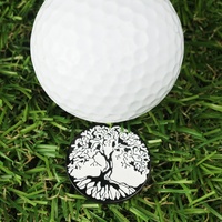 Pas cher Personnalisé Marqueurs De Balle De Golf En Métal Marqueur De Balle Magnétique Marqueurs À Billes