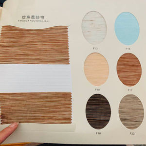 Stores zébrés doubles transparents horizontaux populaires tissu occultant doux tissus de stores roulants modernes - Product Image 5