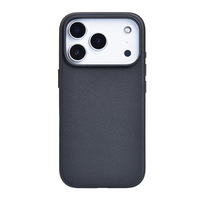 Funda Magnética de Cuero Genuino Napa de Lujo con Logotipo Personalizado y Protección Total para iPhone 18 17 16 15 14 13 Pro Pro Max