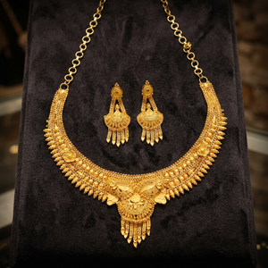Collares de formación chapados en oro, temporada de bodas, joyería tradicional, regalo para mujer, cobre y latón, chapado en oro laminado - Product Image 4