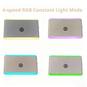 RGB LED Induction Night <b>Light</b> with Color-Changing Feature ABS Material Rectangle Shape Magnetic Installation <b>Rechargeable</b> - Product Image 4