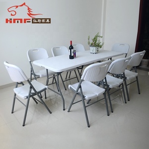 Offre Spéciale de restauration en plastique pliante <span class=keywords><strong>table</strong></span> et chaises ensemble - Product Image 4
