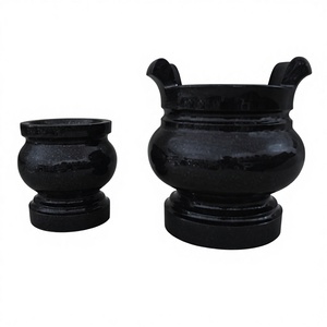 High Quality Modern Western Style Ceramic Marble Waterproof Funeral Headstone Urn <b>for</b> Human <b>Ashes</b> - Product Image 5