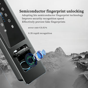 Cerradura Inteligente Tuya con Cámara y Huella Dactilar para el Hogar, Resistente al Agua, Antirrobo, Cerradura Inteligente Integrada de Latón con Cámara para Hoteles - Product Image 5