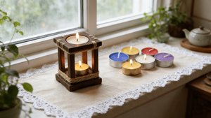 Vela <span class=keywords><strong>de</strong></span> Té Pequeña y Versátil para Calentar Bebidas y Crear un Ambiente Acogedor - Product Image 6