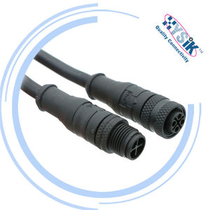 สายเชื่อมต่อไฟฟ้าแบบ S-Code ขนาดกะทัดรัด M12 มาตรฐานสำหรับจ่ายไฟ - Product Image 2