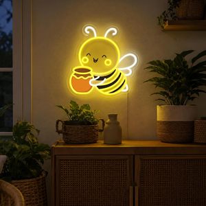 Bee Neon Letreros Neon LED dimmable USB powered ambient <b>light</b> store <b>window</b> decoration <b>light</b> street indicator <b>light</b> Customized 5V - Product Image 2