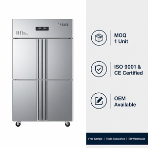 Refrigerador Comercial Vertical de Acero Inoxidable de <span class=keywords><strong>4</strong></span> Puertas para Cocina - Product Image 5