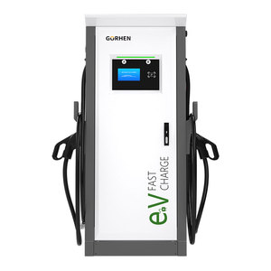 Estación de Carga Rápida para Vehículos Eléctricos de Corriente Continua de 60KW 150KW con Doble Conector, Pantalla Táctil LCD de 7 Pulgadas, RFID, Cable TUV, Cargador Comercial de Montaje en Suelo con Múltiples Estándares - Product Image 1