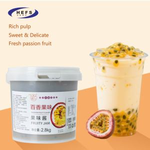 2025 OEM prix usine Premium sirop goutte liquide thé lait café 2.8KG pâte de passion pot sous vide gelée bonbons confiture de fruits avec pulpe - Product Image 4