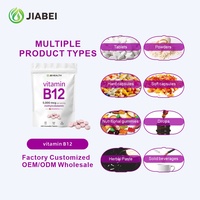 Fabricant de compléments alimentaires sur mesure, comprimés de vitamine B12, soutient le système nerveux et la digestion, OEM pour adultes