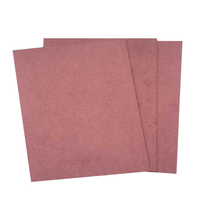 Panneau en mélamine ignifuge /FR HMR HDF/MDF rouge en bois 7x9FT E1 pour cabine
