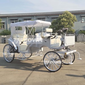 Voiture de Mariage Royale Classique Électrique Blanche à 4 Roues pour Visites Touristiques avec Garantie de 2 Ans Vente Directe d'Usine - Product Image 6