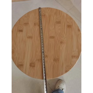 Ergonomic footstool with sturdy 4-leg design, natural brown backless round counter <b>stool</b>, <b>bamboo</b> <b>stool</b> for dining and kitchen - Product Image 4