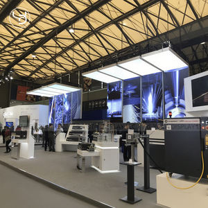Stand d'exposition modulaire Tawns Custom 30x80 pieds, cadre en aluminium léger, bande LED, montage facile, réutilisable, salons professionnels - Product Image 1
