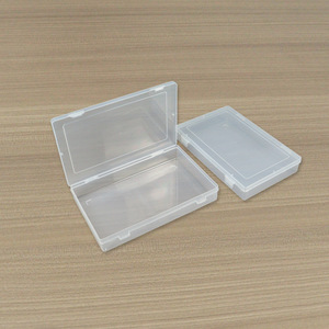 Rectangular Transparent Plastic Storage <b>Box</b> 27.1x17.4x4.5cm Covered Office Organizer For Stationery Document Tool Parts Jewelry - Product Image 1