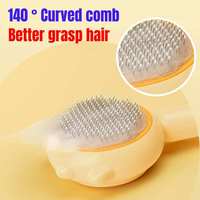 Peigne à poils pour animaux BPlus, peigne à aiguilles pour chat, peigne pour chien, 140 dents pour éliminer les poils flottants, brosse pour animaux, éliminateur de poils pour animaux, accessoires de toilettage pour chats