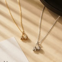 Fabrik-Großhandel Nickelfreie 925 Sterling Silber Blumen-Anhänger Halskette für Frauen Zierliche Charms Alltags-Halskette Party-Geschenk