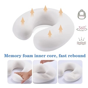 Almohada de Viaje con Soporte para Logotipo Personalizado, Almohada de Espuma en Forma de U para Masaje en el Avión - Product Image 4