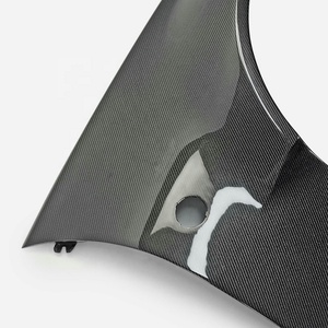 Piezas de coche de carbono aptas para Nissan 09 en adelante 370Z Z34 Fairlady WBS estilo guardabarros delantero de fibra de carbono + 30mm (4 uds) de alta calidad - Product Image 5