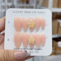 Ongles en amande européens et américains 3D sculptés en trois dimensions, style « Hot Girl », faits à la main, à porter