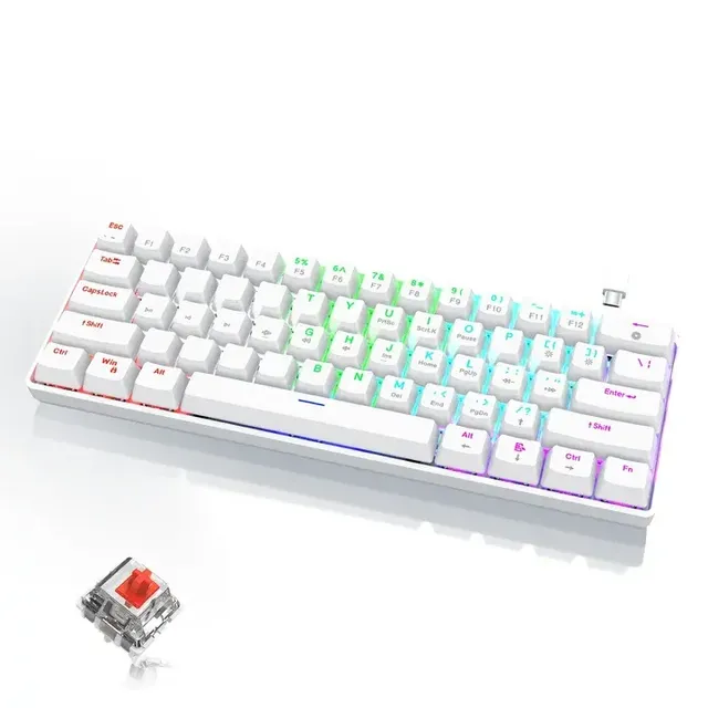 60 Ready to Ship Mechanical Keyboard Custom Hot Swap Keyboard 60 Hot Swappable Mechanical Keyboard