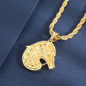 Colliers pendentifs de mode en zircon et CZ, motif animal et créature mythique, style hip-hop, pour hommes et femmes, vente en gros - Product Image 4