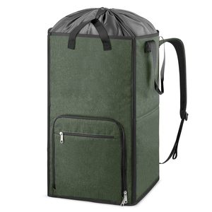 Mochila Grande para Ropa Sucia 2 en 1 con Cesta y Correas para el Hombro, Bolsa de Lavandería Independiente para Dormitorio Universitario - Product Image 1