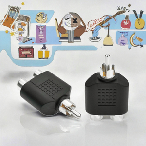 Divisor en Y de Audio de 2 <span class=keywords><strong>RCA</strong></span>, <span class=keywords><strong>Convertidor</strong></span> de Audio de 1 a 2, Modelo BX-R104 para Audio y Video - Product Image 3