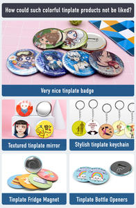 All'ingrosso bottiglia magnetica 58mm pulsante distintivo apribottiglie birra apribottiglie per la casa - Product Image 6