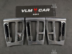 Interiores de fibra de carbono para <span class=keywords><strong>BMW</strong></span> X5 <span class=keywords><strong>X6</strong></span> F15 F16, panel de instrumentos, tira embellecedora, cubierta de control Central - Product Image 2