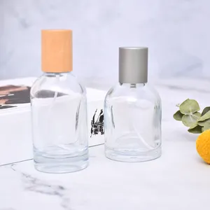 Round shape french spray glass perfume bottles 2023 bouteille vide de parfum luxury style bottles for parfum