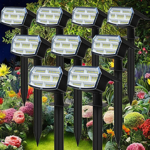 Lámpara <span class=keywords><strong>Solar</strong></span> para Jardín, con Estaca, para Caminos, Patios y Calles, IP65 Impermeable, de Acero Inoxidable - Product Image 5